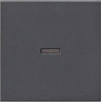 Лицевая панель Gira System55 для 1-кл. выключателя с подсветкой антрацит